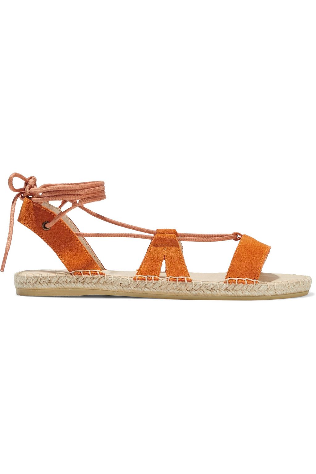orange espadrille sandals