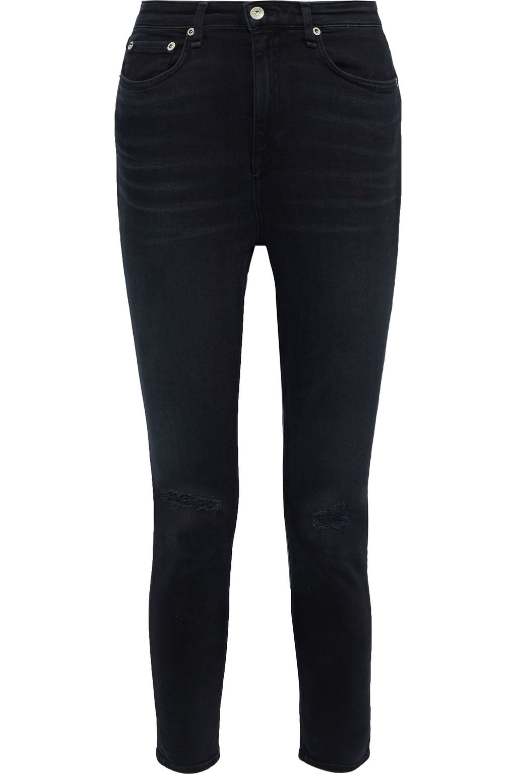 rag and bone black high rise skinny
