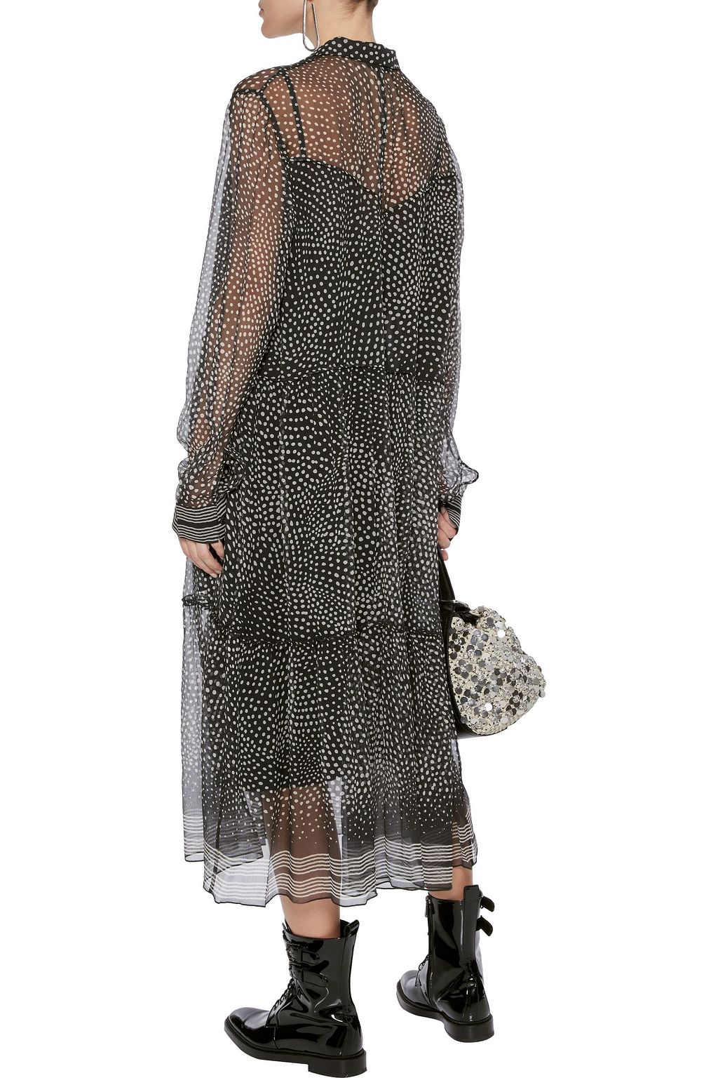 RAG & BONE Libby printed silk-georgette midi dress