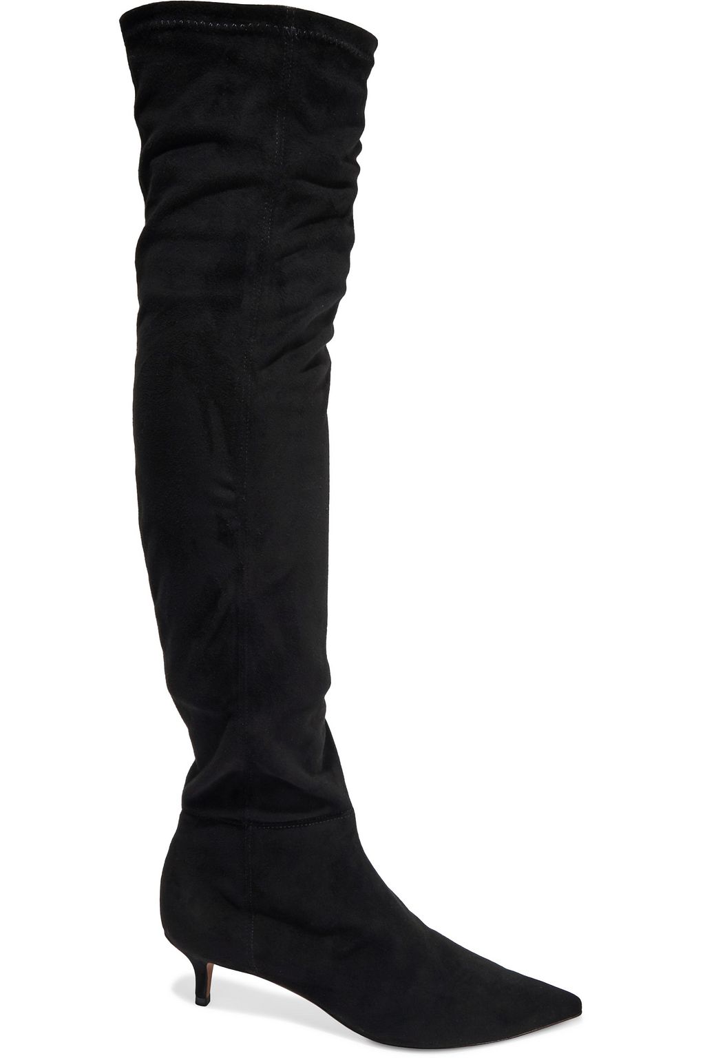 stretch suede over the knee boots