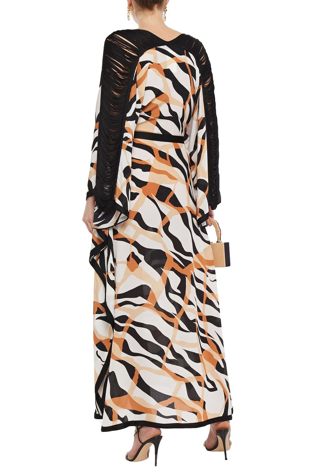 ROBERTO CAVALLI Printed silk-chiffon kaftan