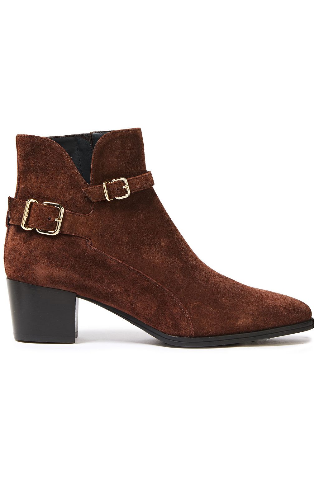 TOD'S Buckled suede ankle boots | THE OUTNET