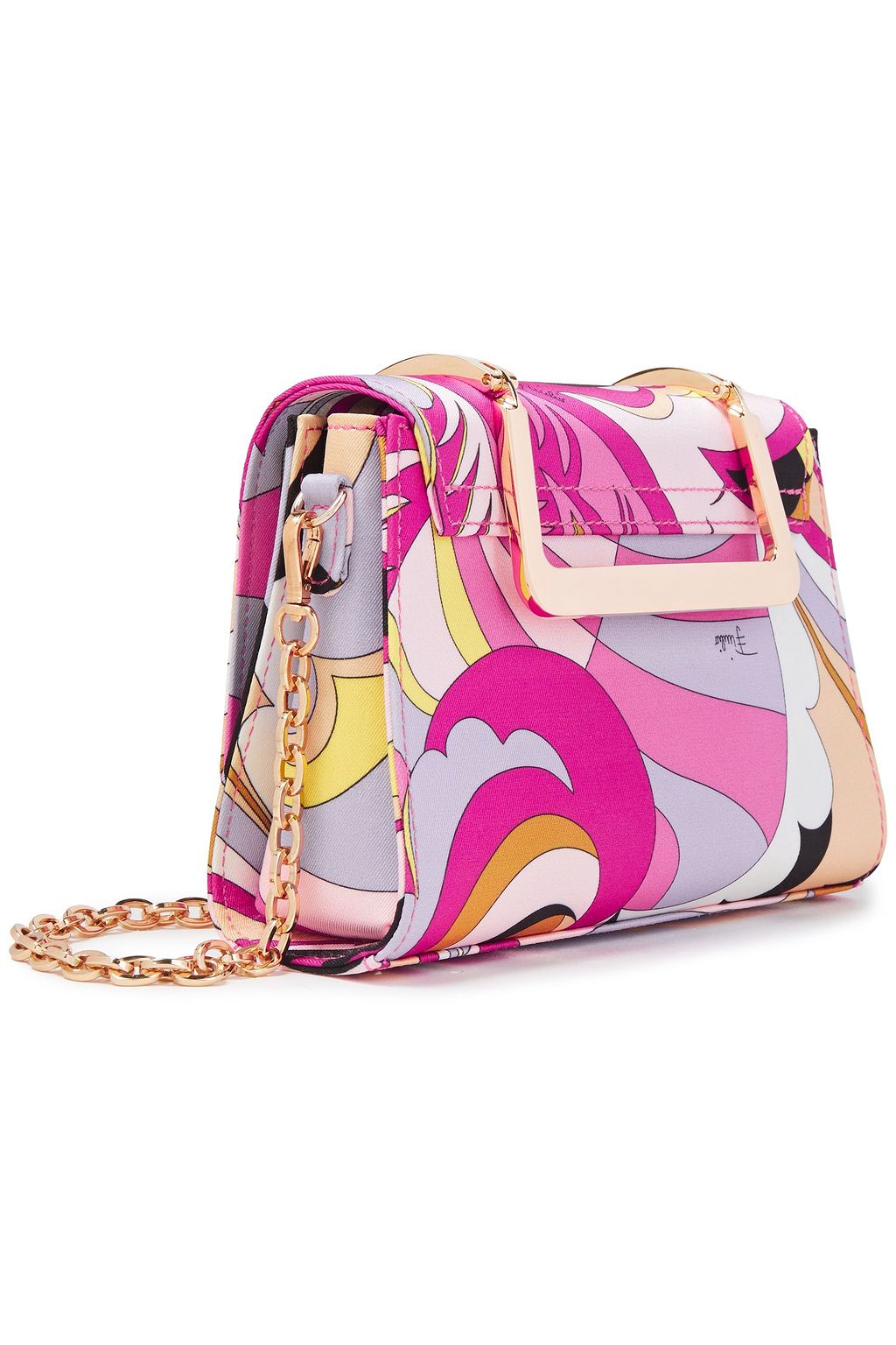 PUCCI Printed satin-twill shoulder bag