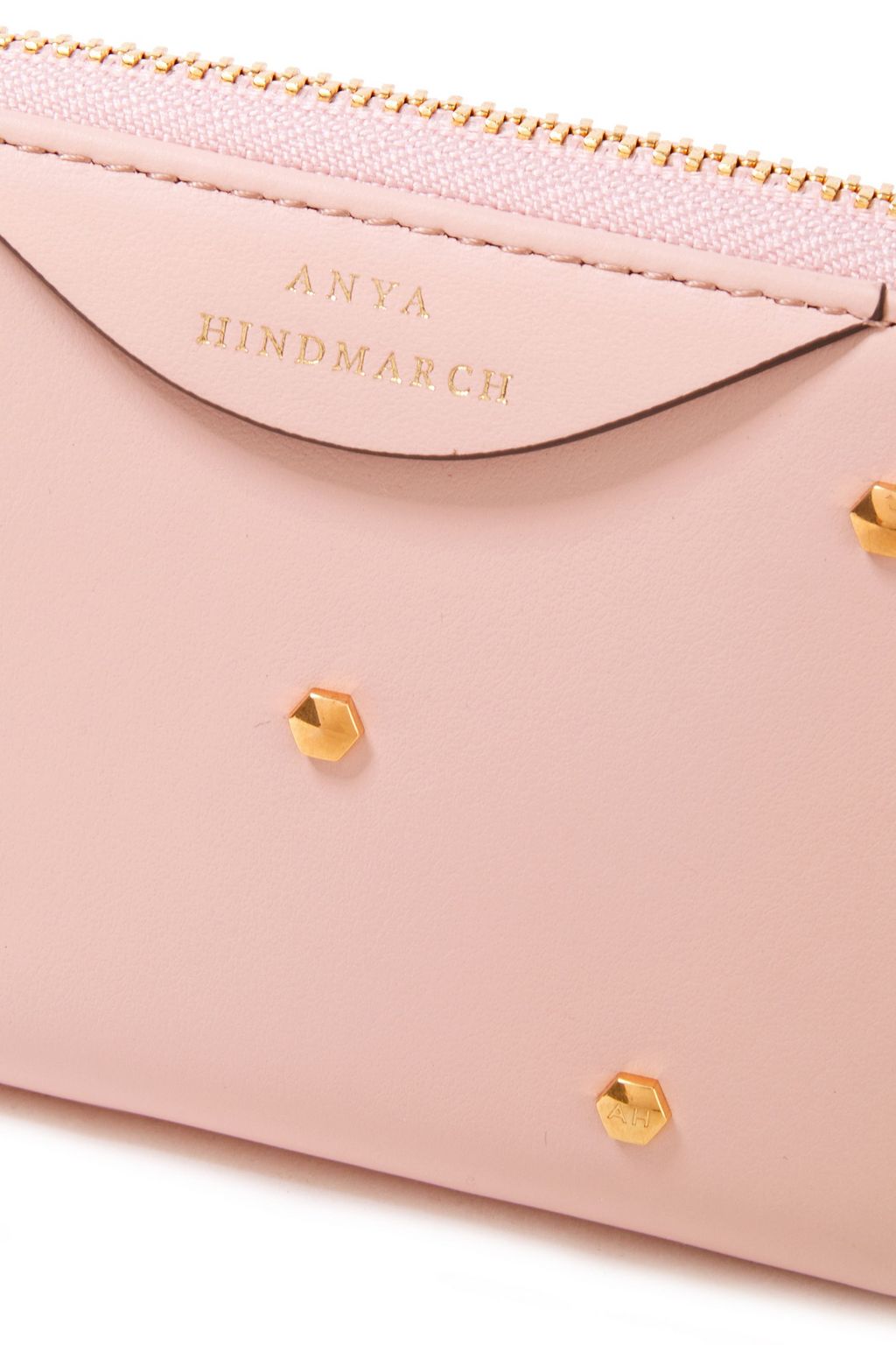 ANYA HINDMARCH Hexagon studded leather wallet