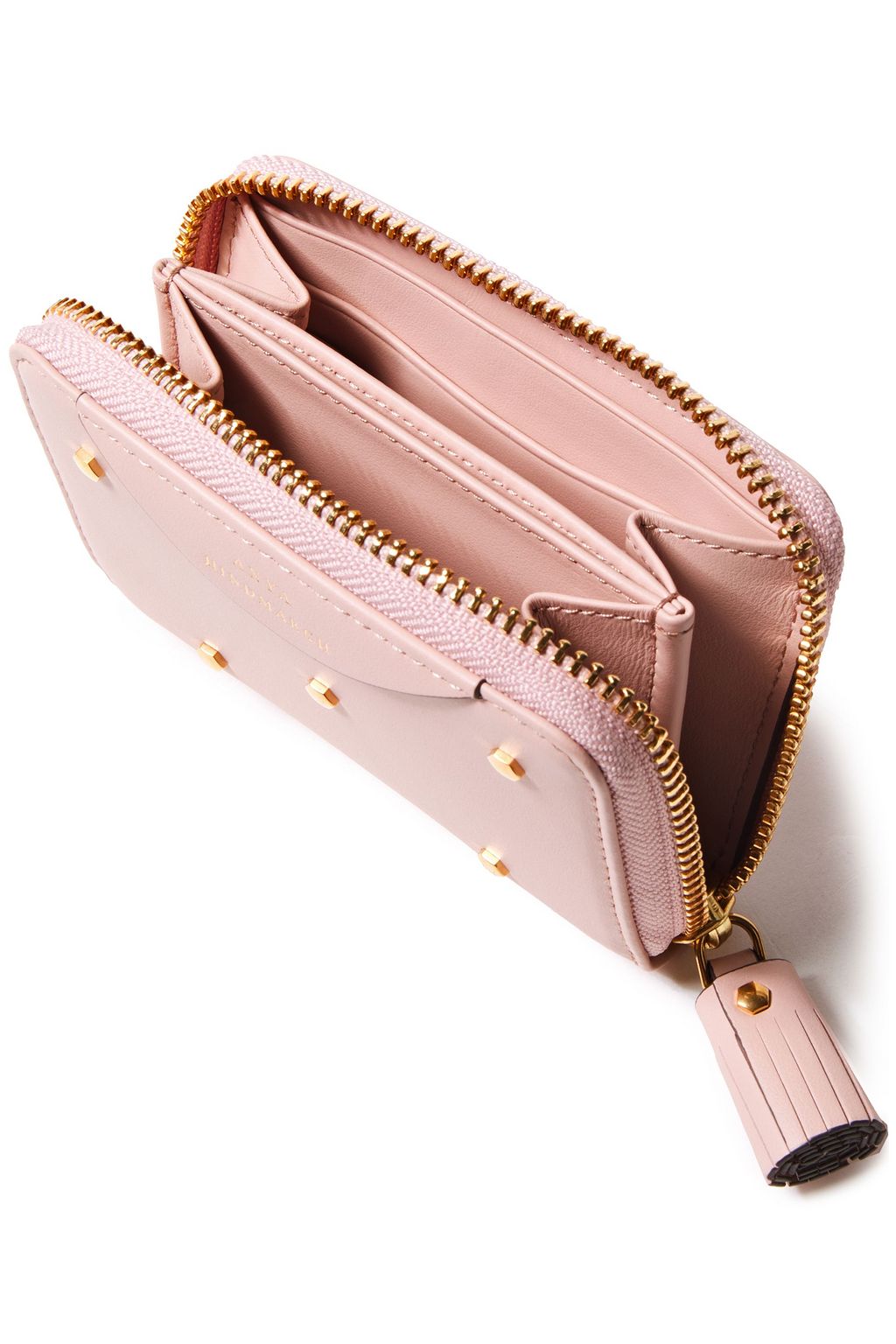 ANYA HINDMARCH Hexagon studded leather wallet