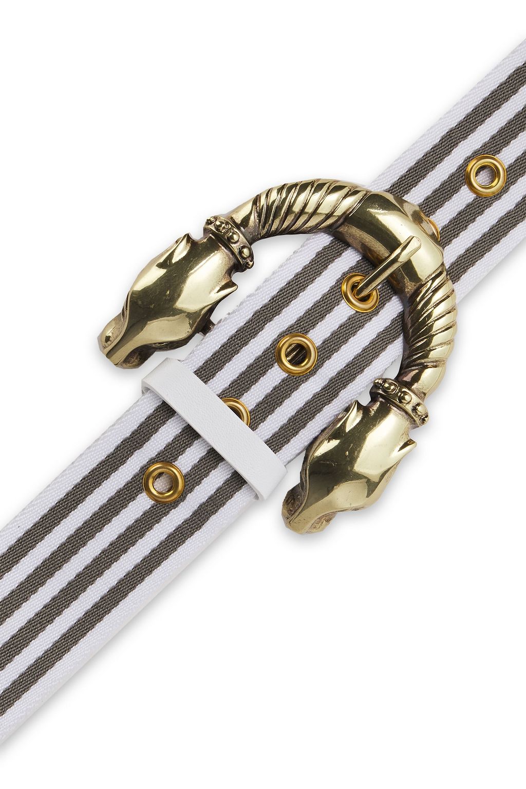 MAJE Striped canvas belt