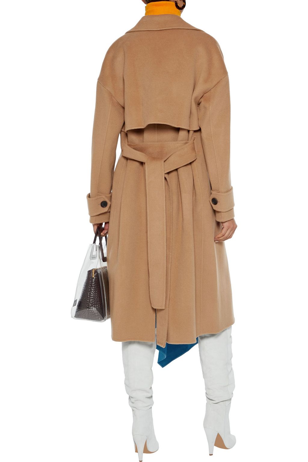 DIANE VON FURSTENBERG Fann belted wool-felt coat