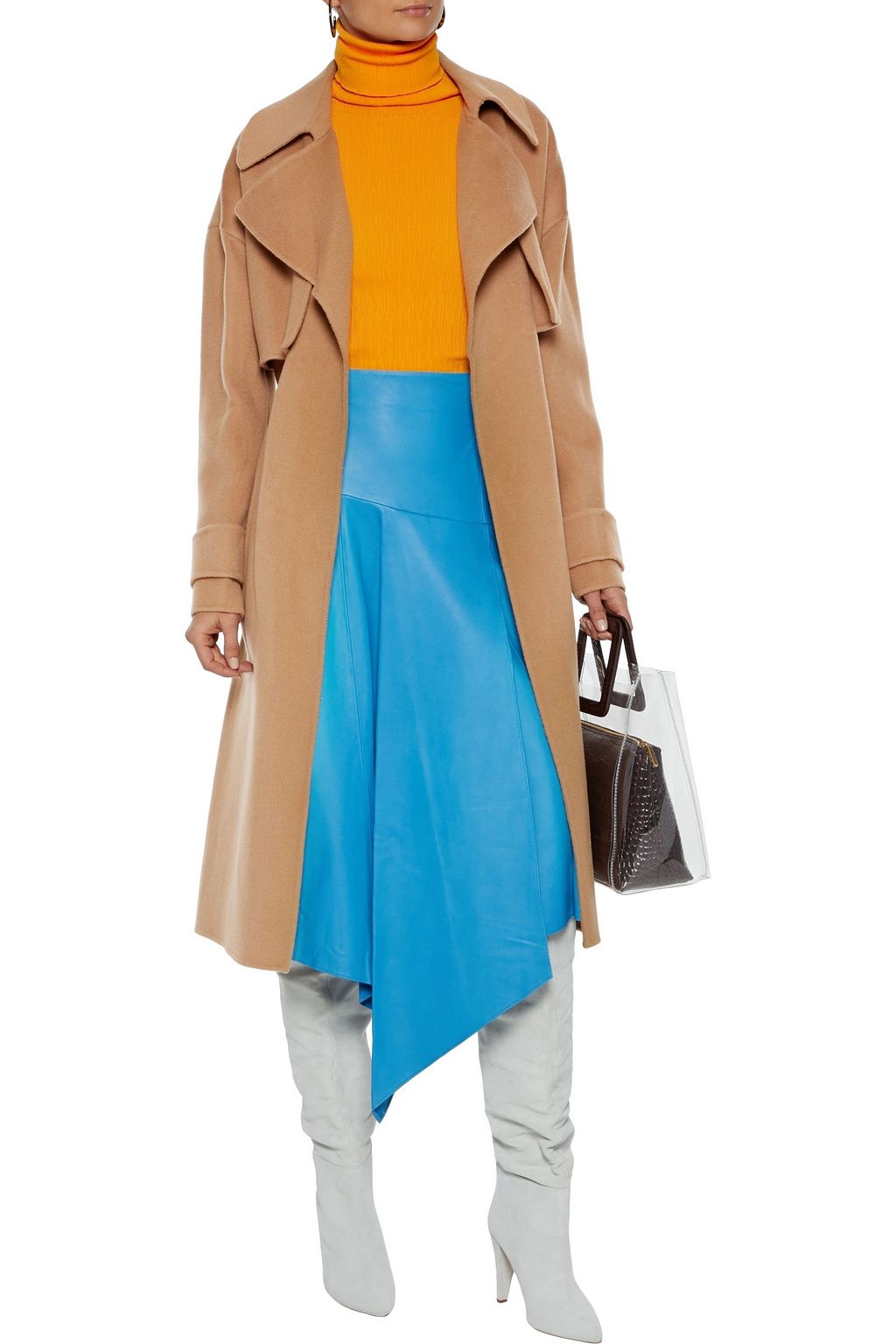 DIANE VON FURSTENBERG Fann belted wool-felt coat