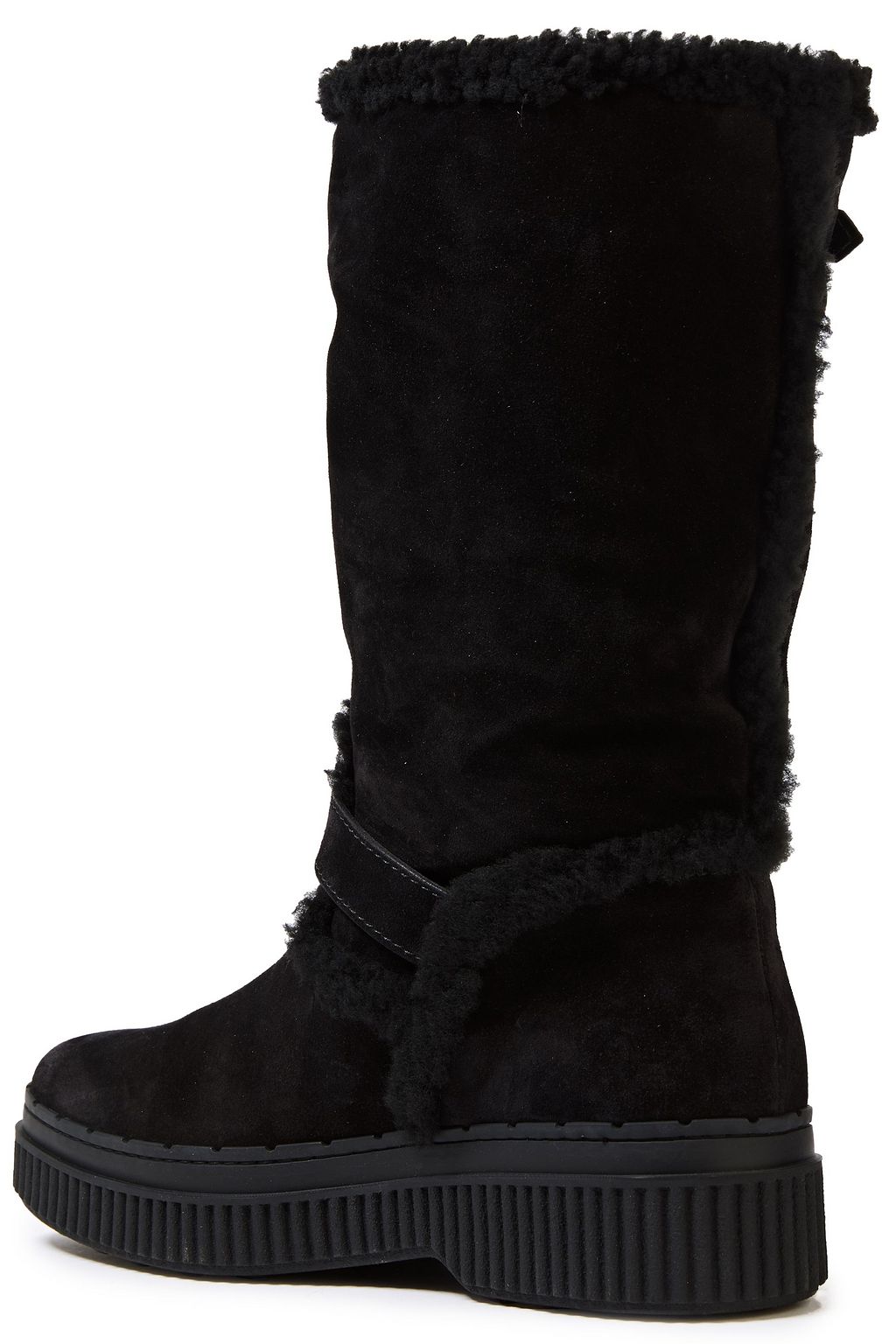 TOD'S Shearling platform boots