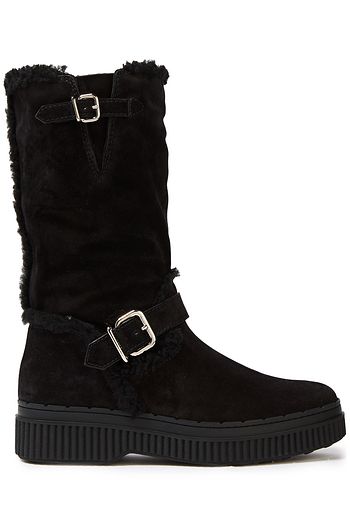 tod's shearling lined boots