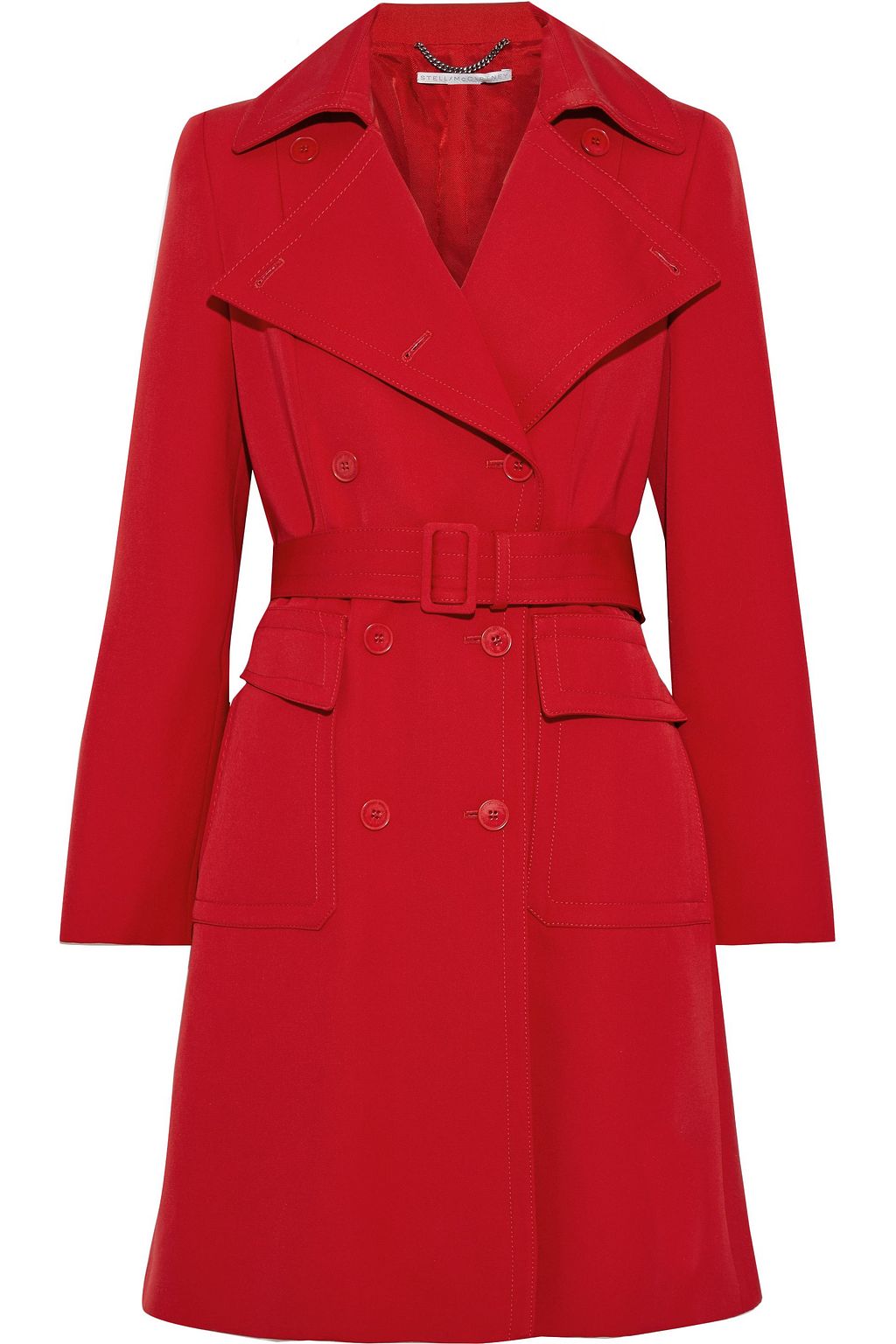 wool gabardine trench coat