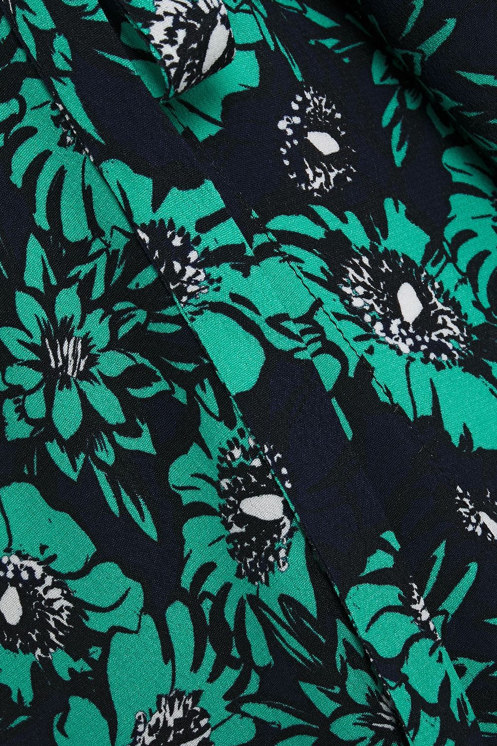 MARKUS LUPFER Caroline asymmetric floral-print crepe midi wrap dress