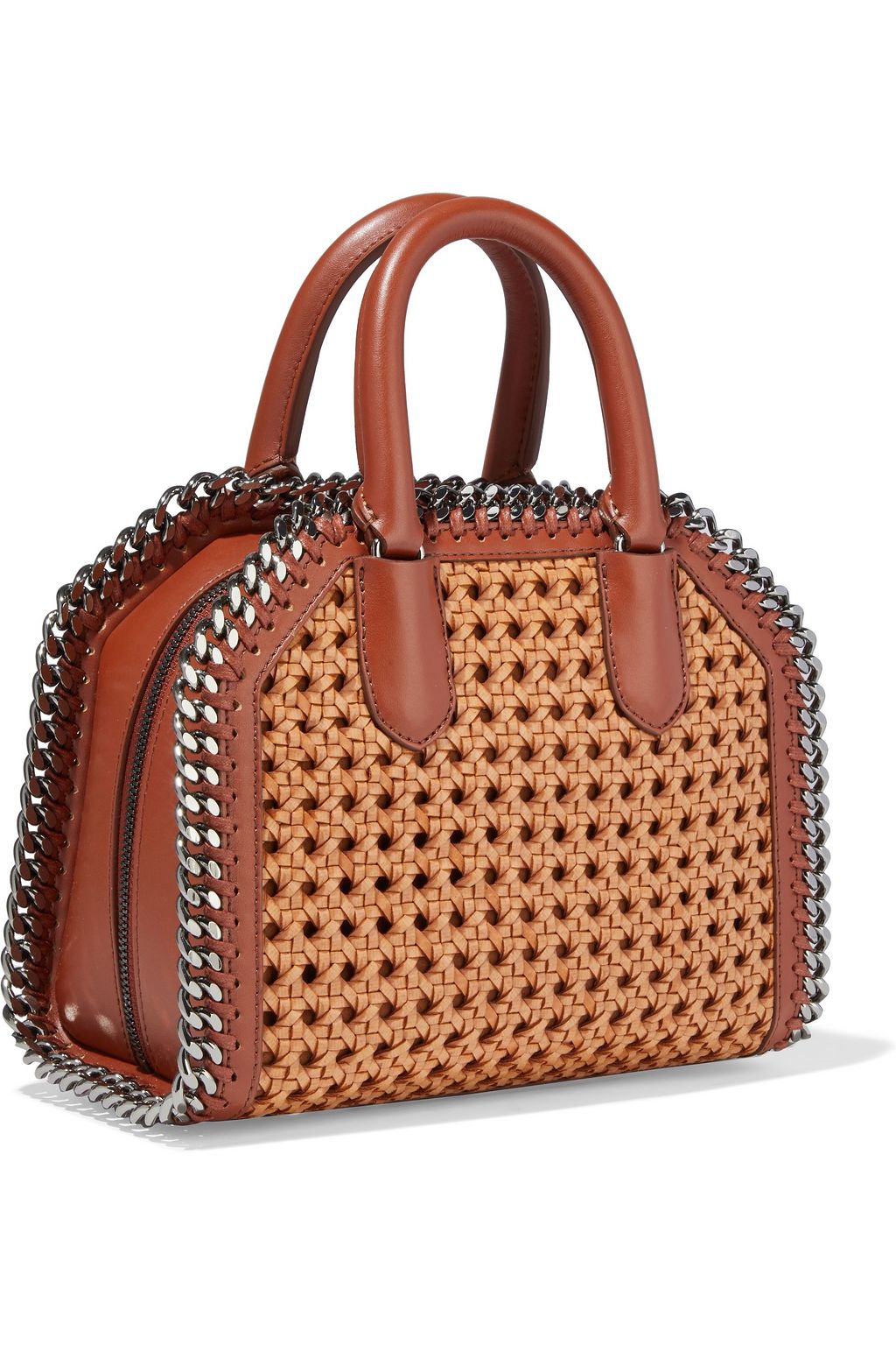 STELLA MCCARTNEY Falabella Box woven faux leather tote
