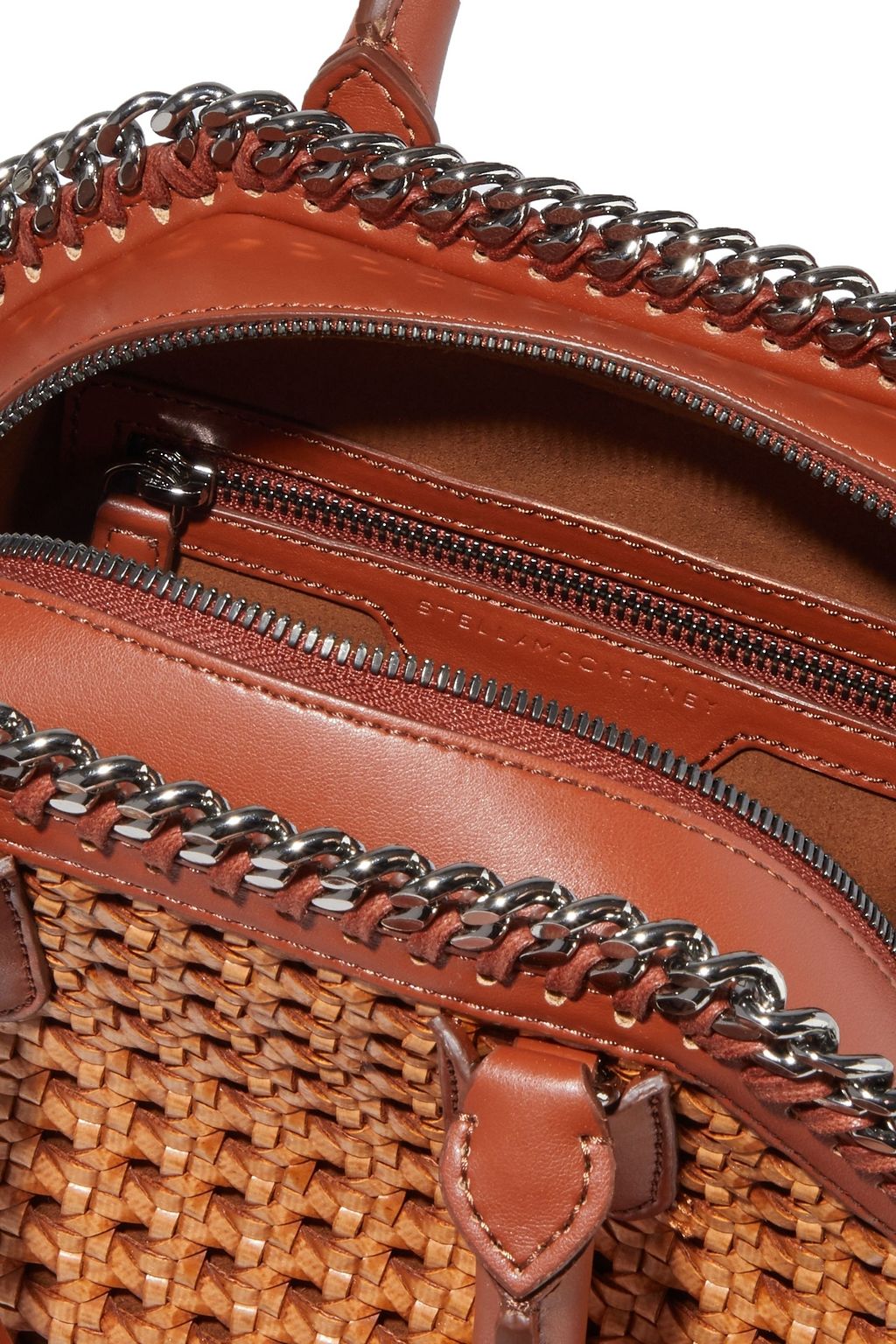 STELLA MCCARTNEY Falabella Box woven faux leather tote