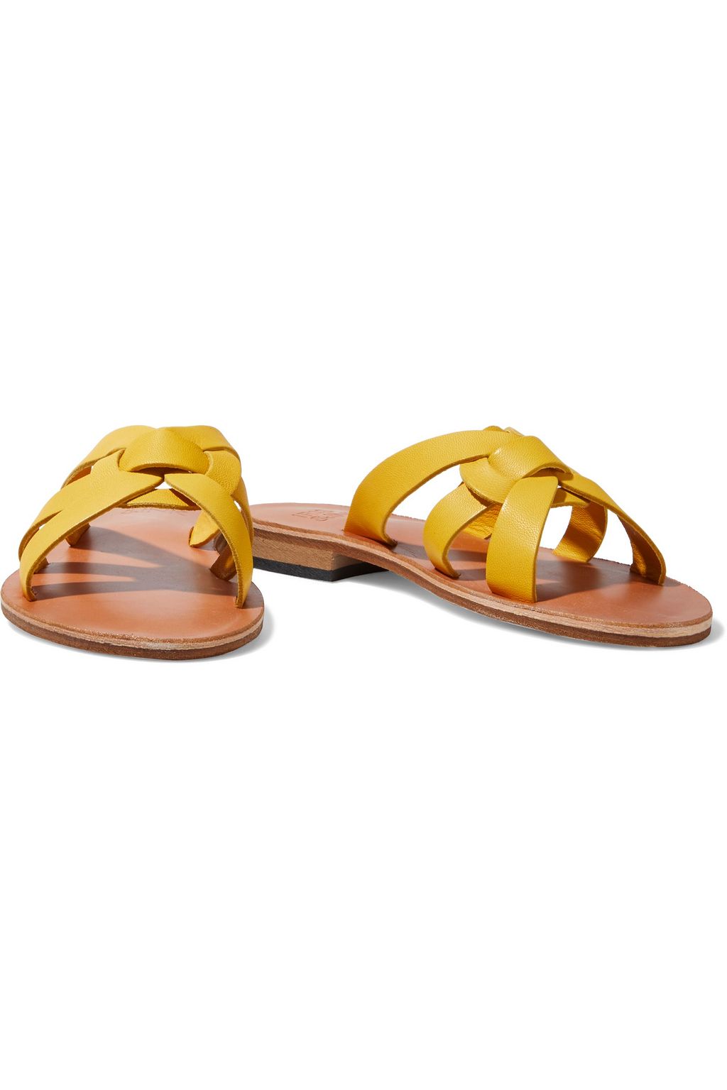 IRIS & INK Hepatica textured-leather sandals