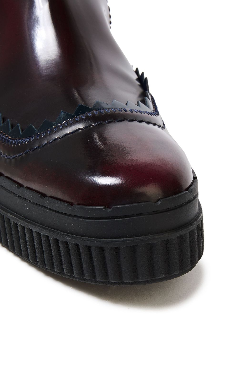 TOD'S Glossed-leather Chelsea boots