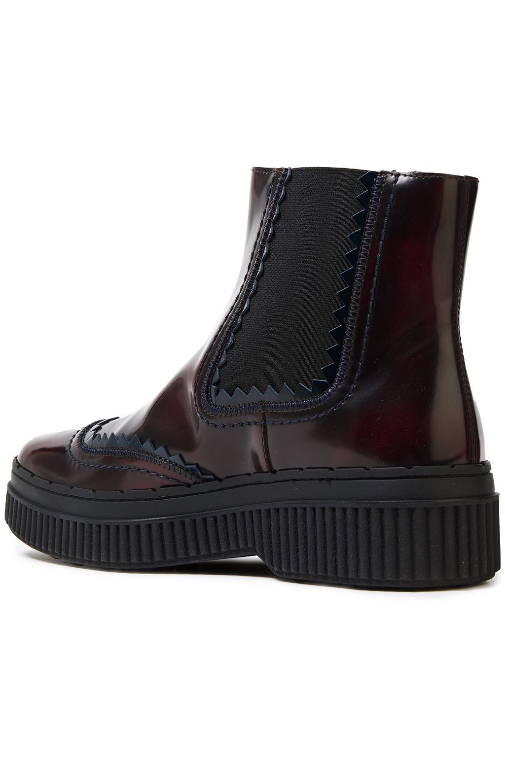 TOD'S Glossed-leather Chelsea boots