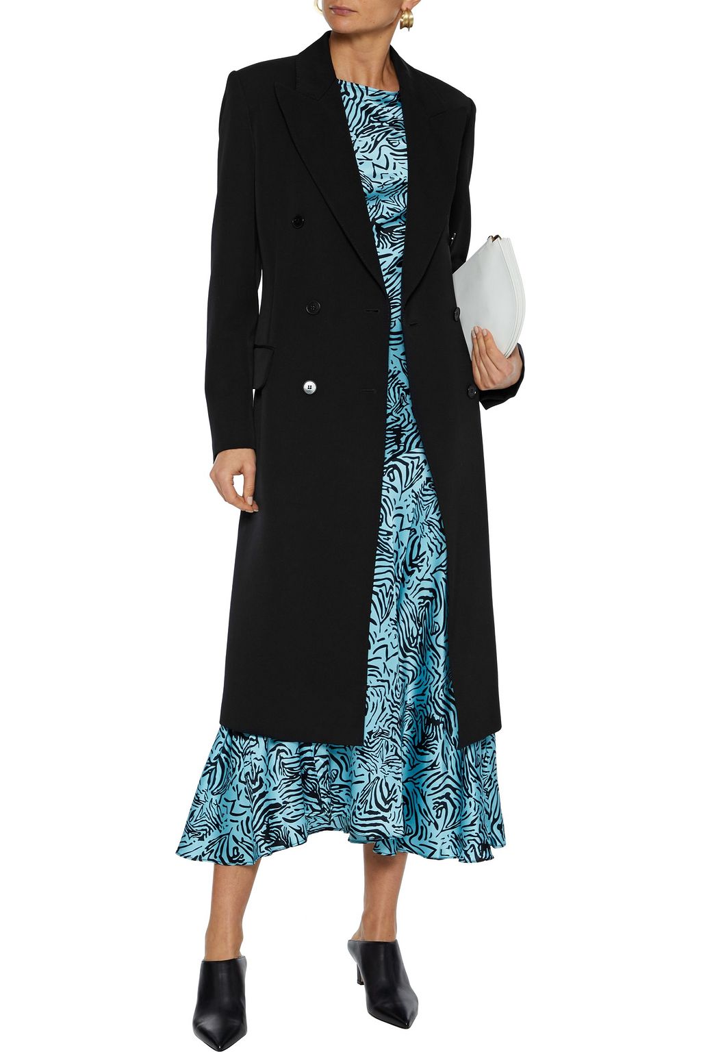 STELLA MCCARTNEY Nathaly double-breasted wool-gabardine coat