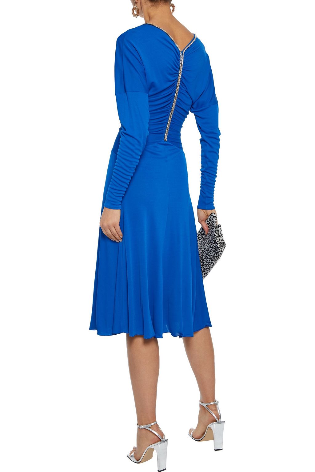PUCCI Ruched Swarovski crystal-embellished jersey dress
