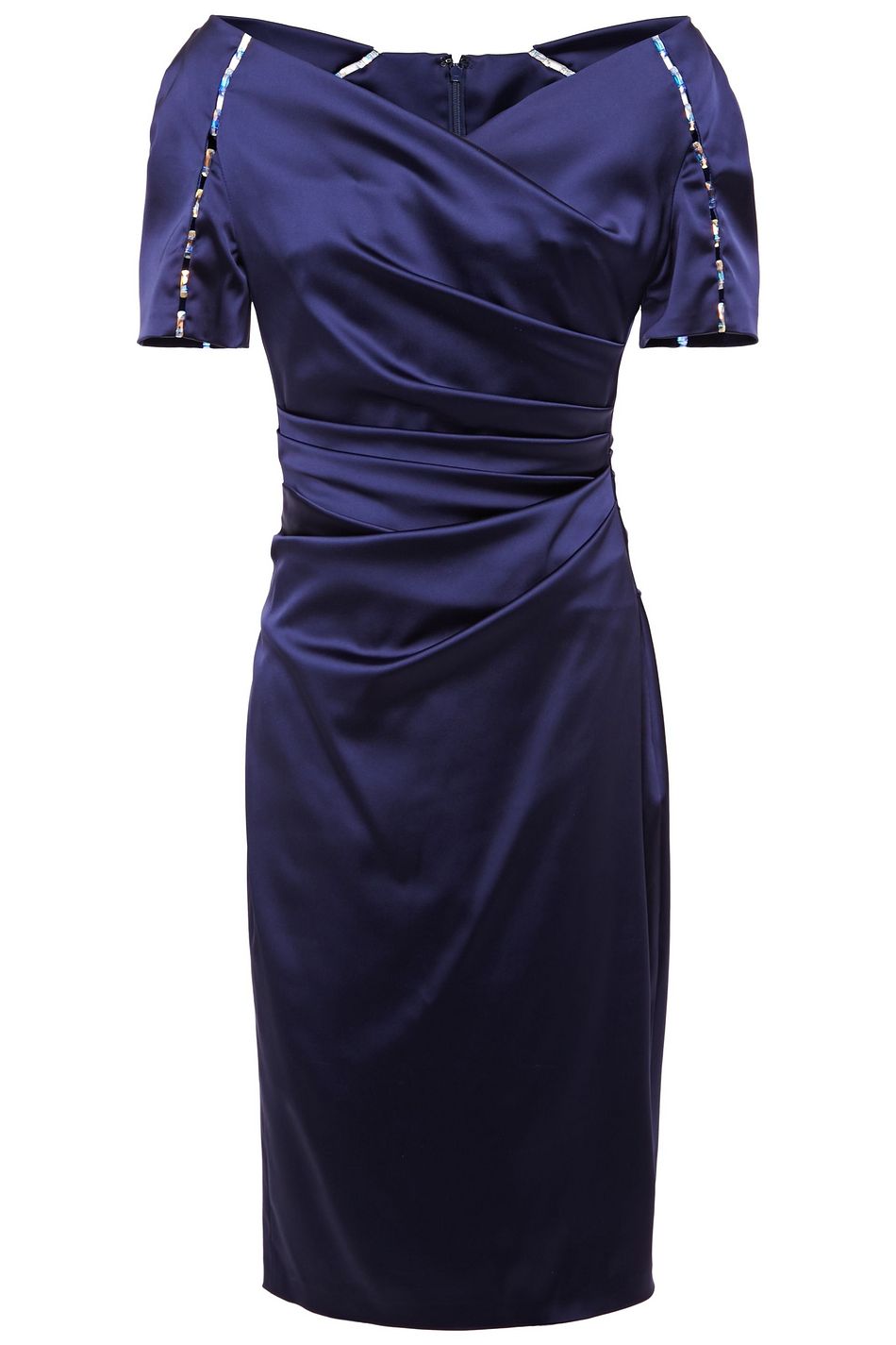 moira jacquard wrap dress