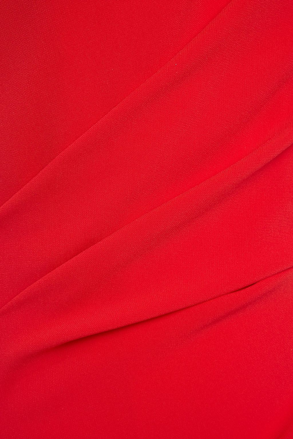 TALBOT RUNHOF Open-back ruched stretch-crepe gown