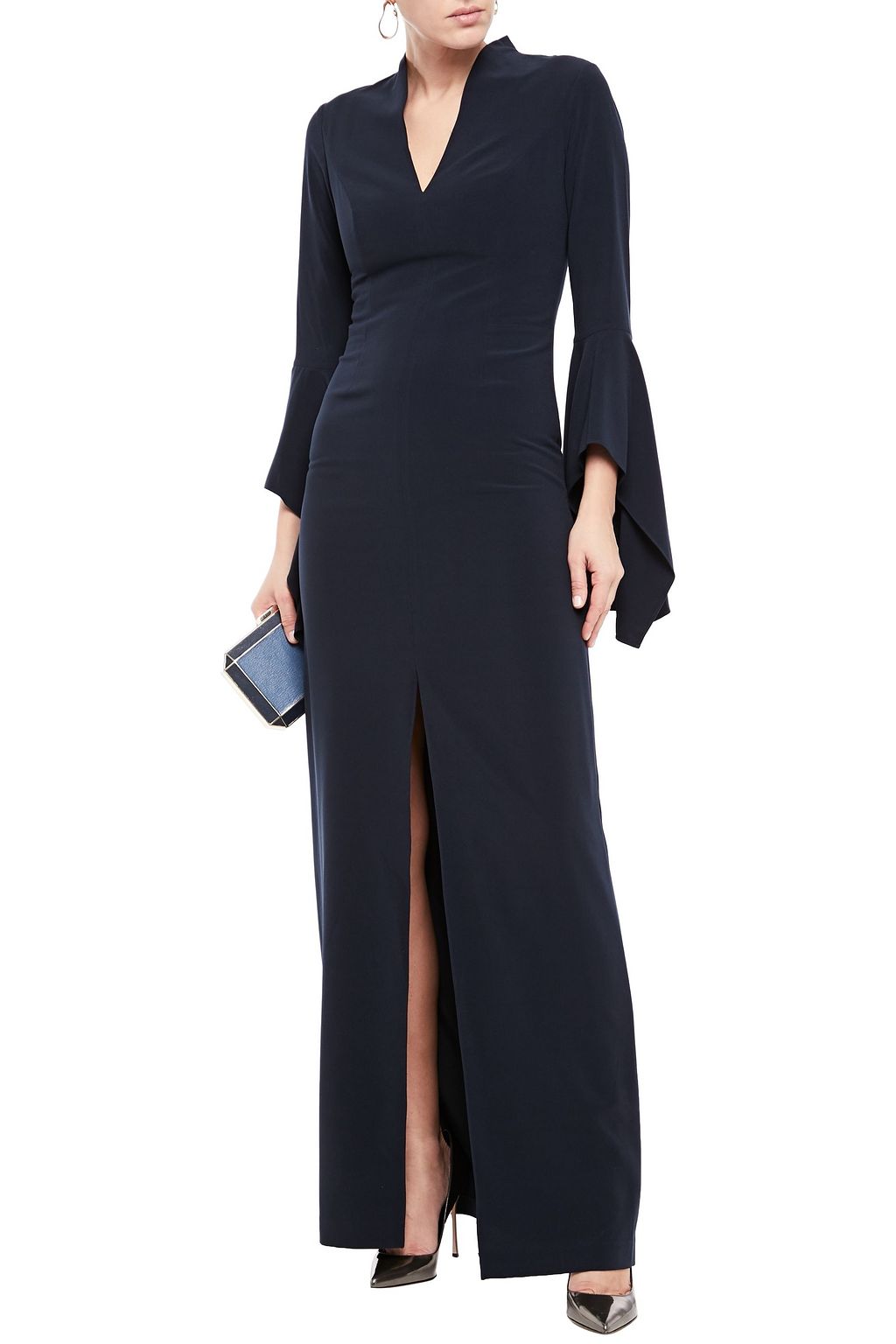 split front gown