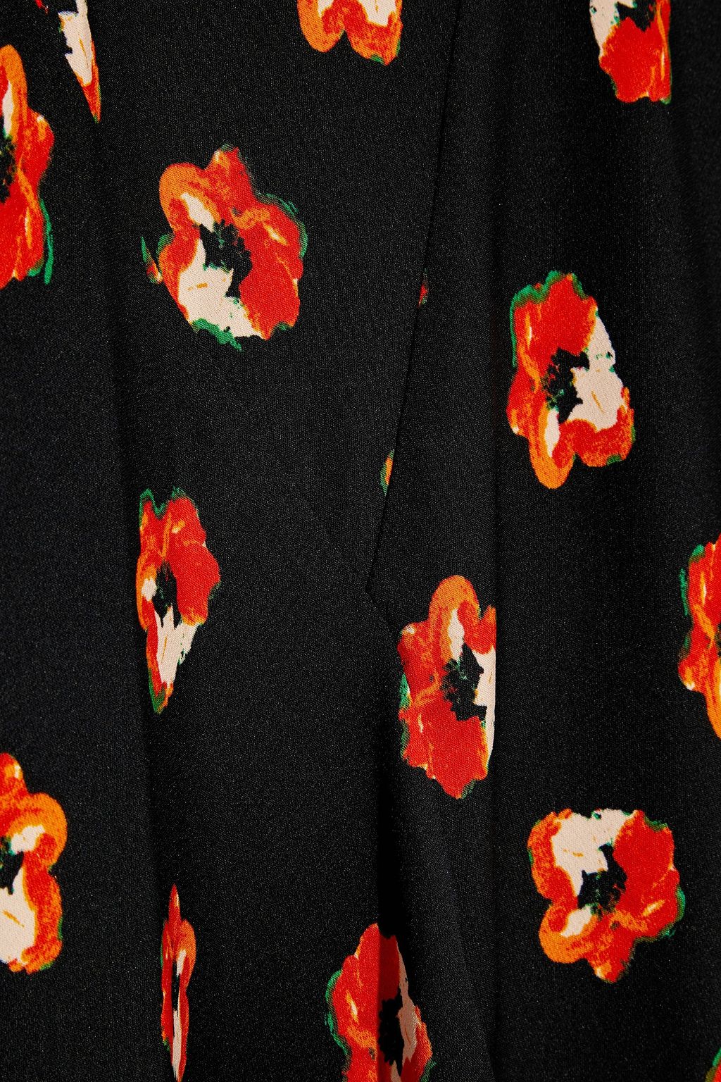 DIANE VON FURSTENBERG Debra layered floral-print silk-blend crepe de chine midi skirt