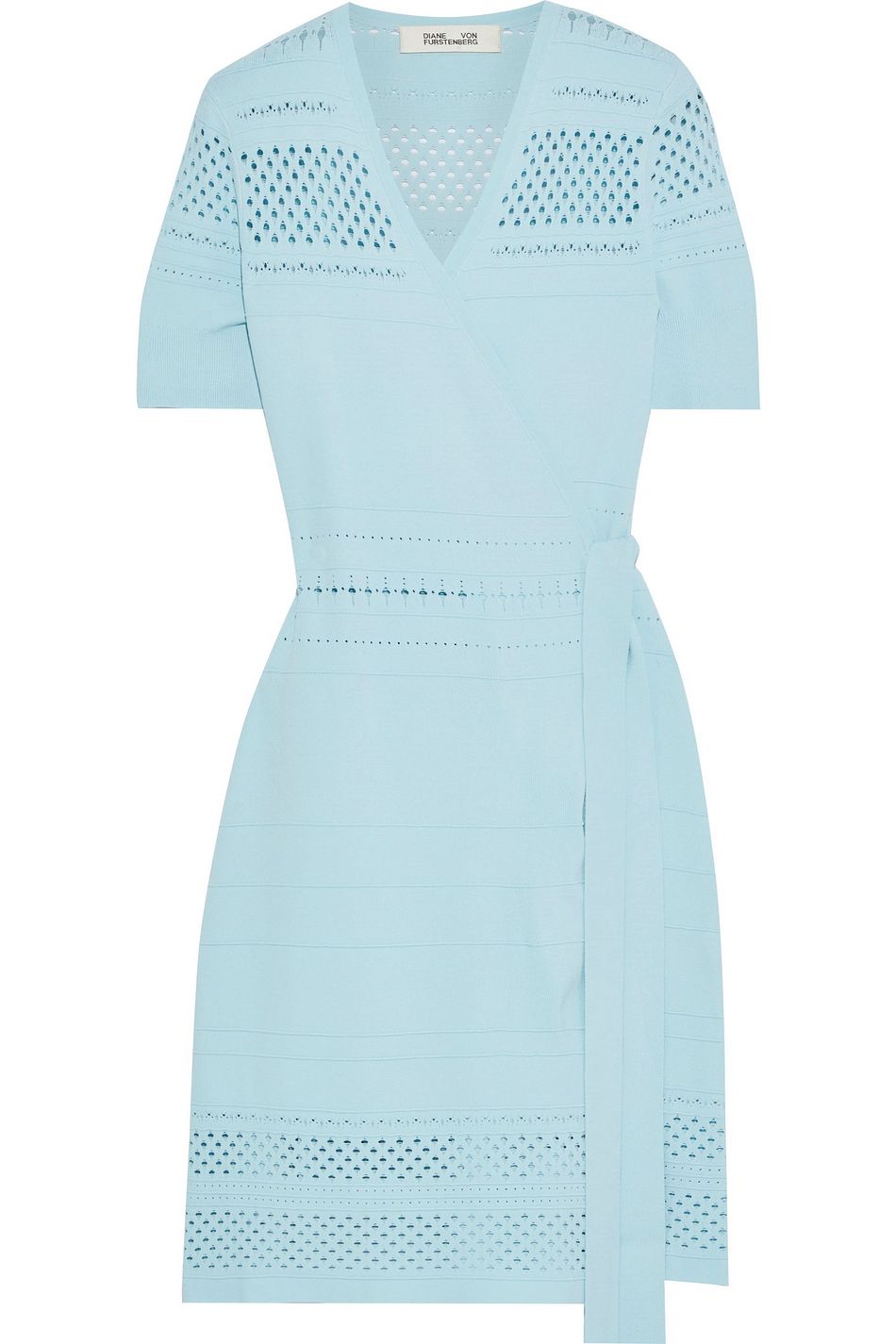 dvf knit wrap dress