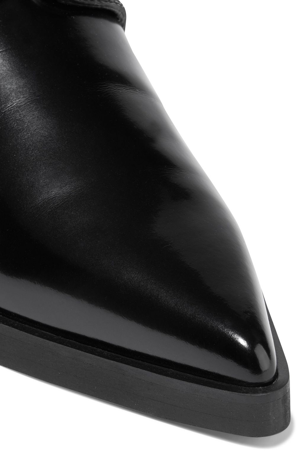 STELLA MCCARTNEY Faux glossed-leather brogues