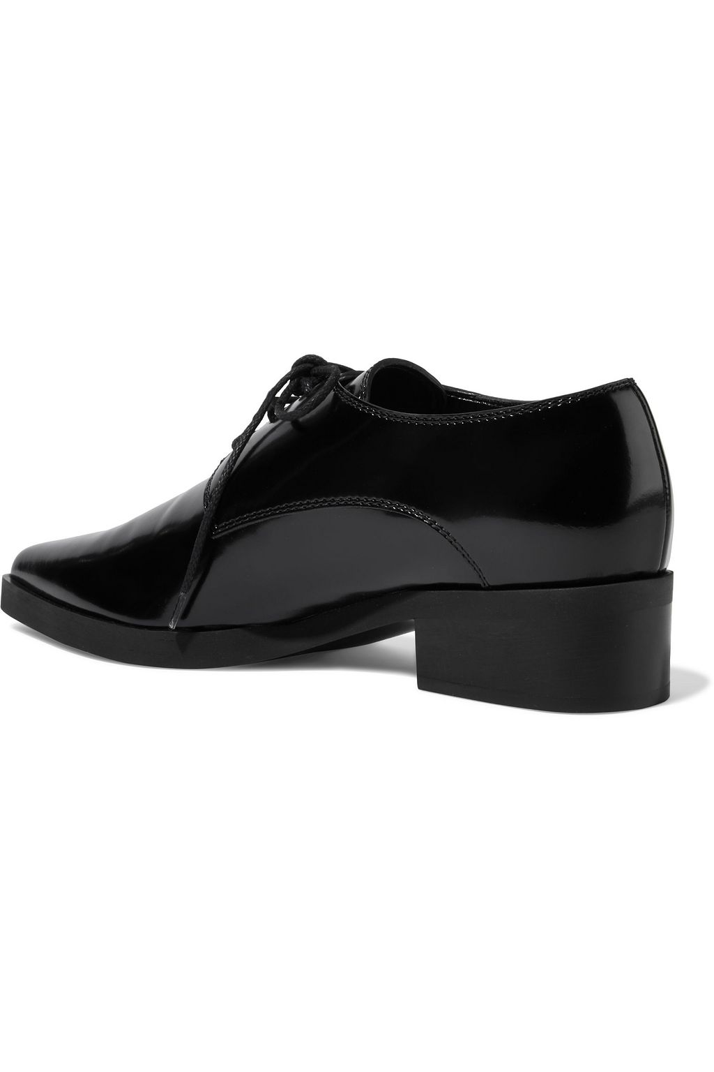 STELLA MCCARTNEY Faux glossed-leather brogues
