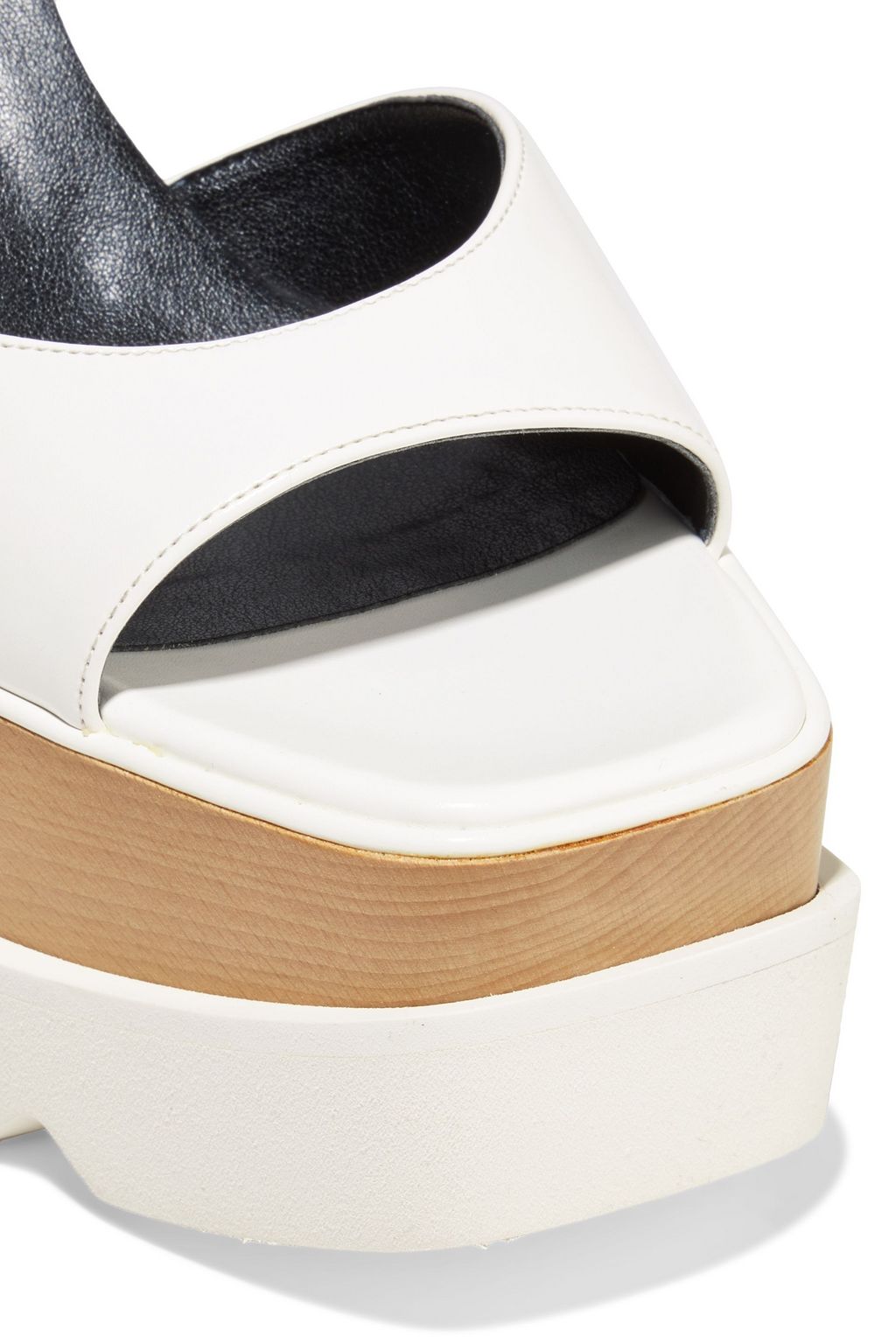 STELLA MCCARTNEY Felik faux leather wedge sandals