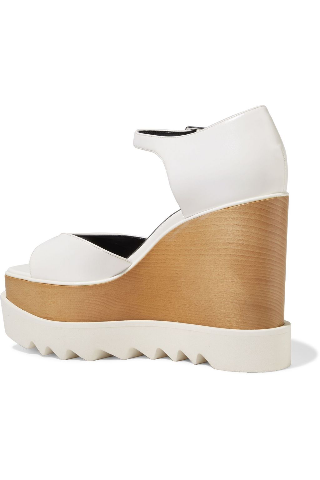 STELLA MCCARTNEY Felik faux leather wedge sandals