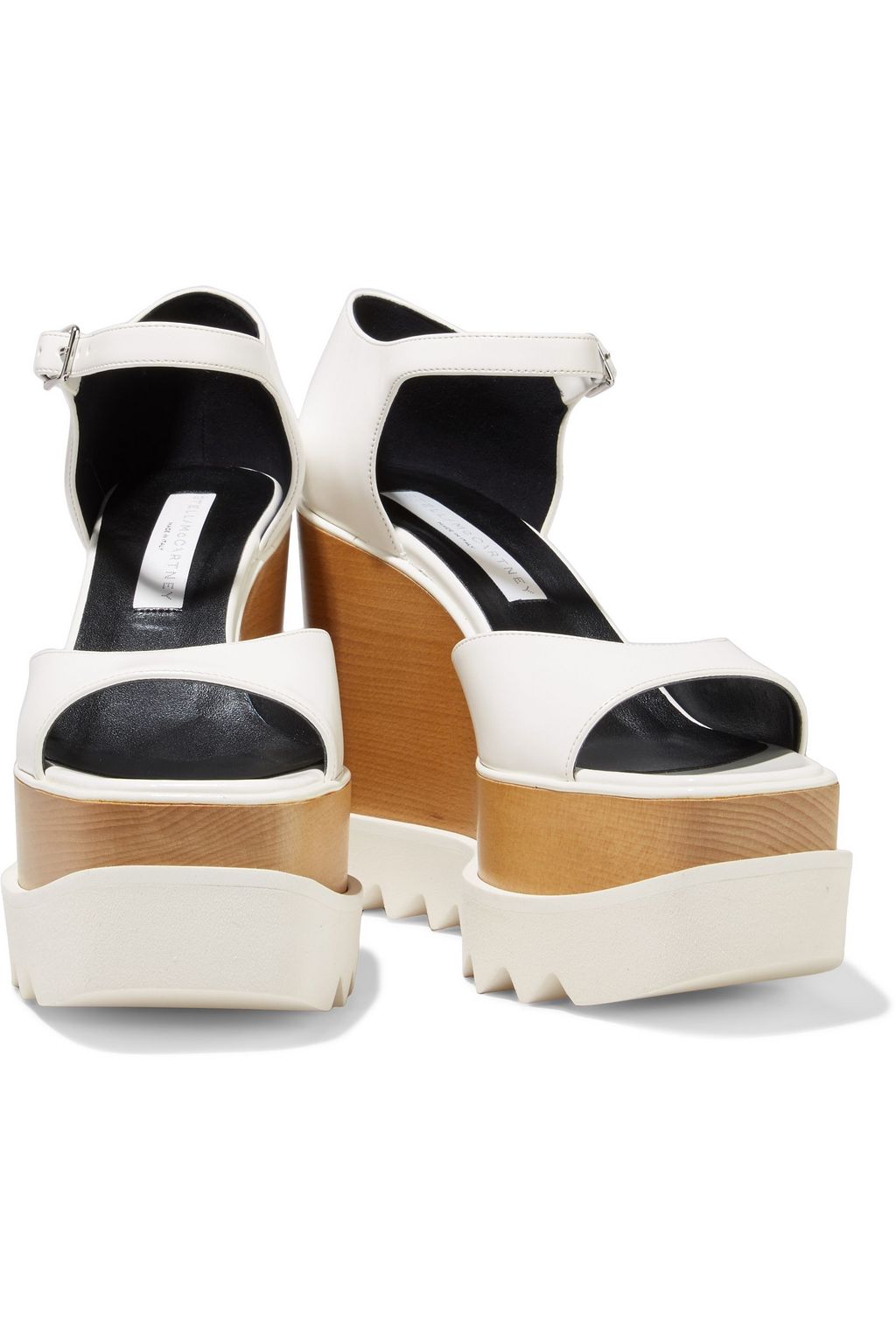 STELLA MCCARTNEY Felik faux leather wedge sandals