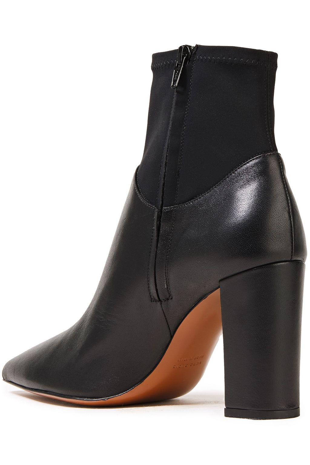 ATP ATELIER Enna 85 stretch knit-paneled leather ankle boots
