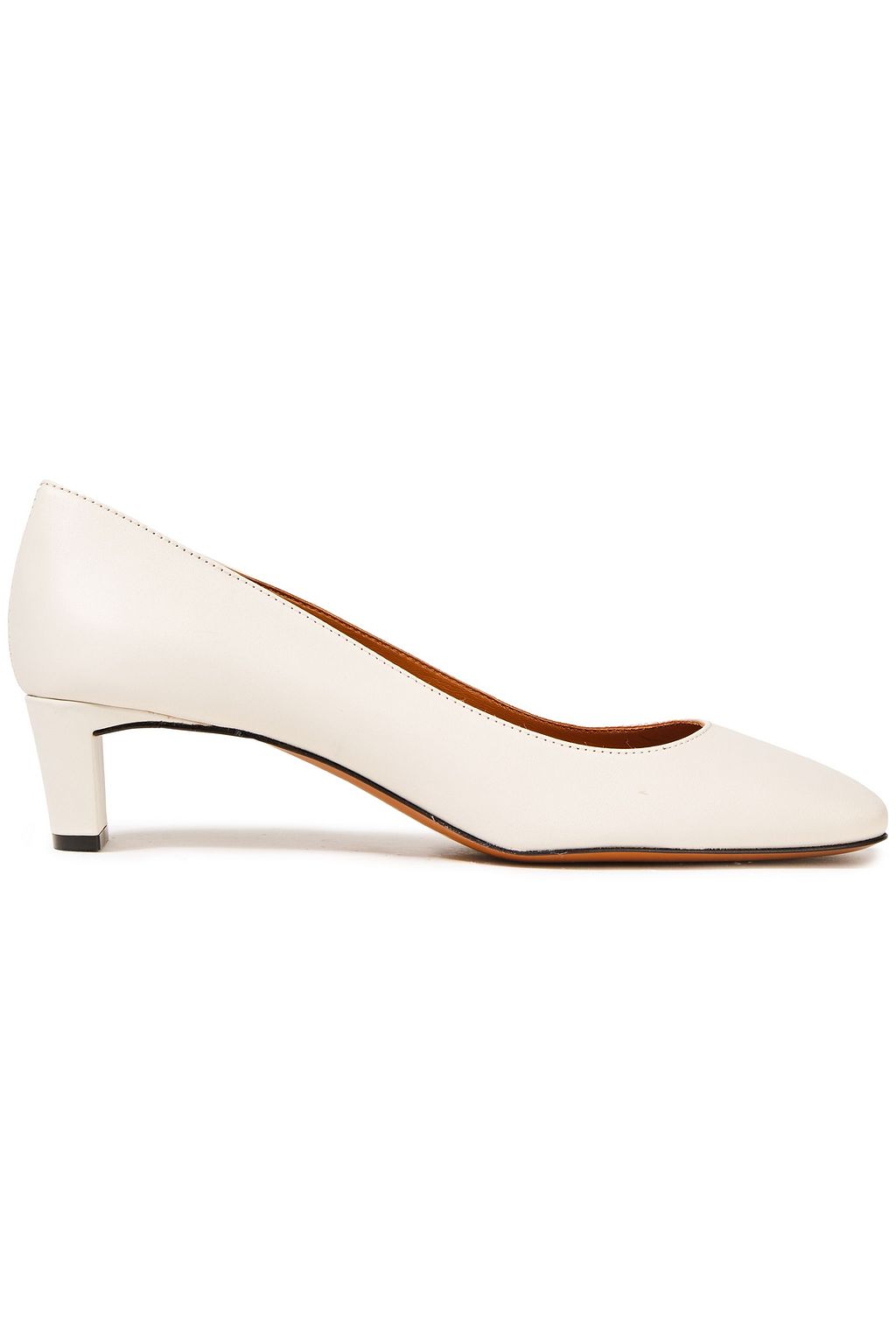 ivory leather pumps