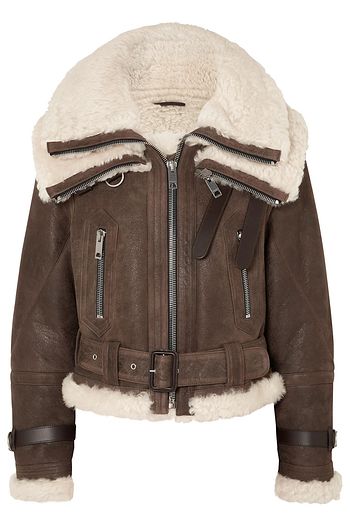 burberry shearling coat sale