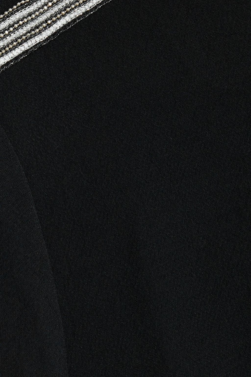 BA&SH Capri bead-embellished pleated cady mini dress