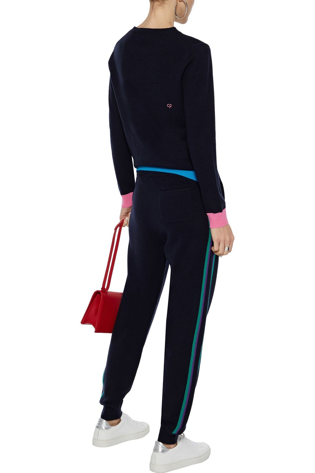 CHINTI & PARKER Two-tone wool and cashmere-blend sweater