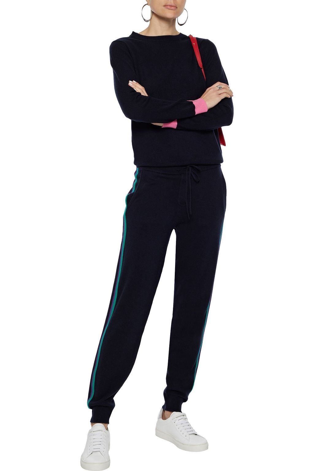 CHINTI & PARKER Two-tone wool and cashmere-blend sweater