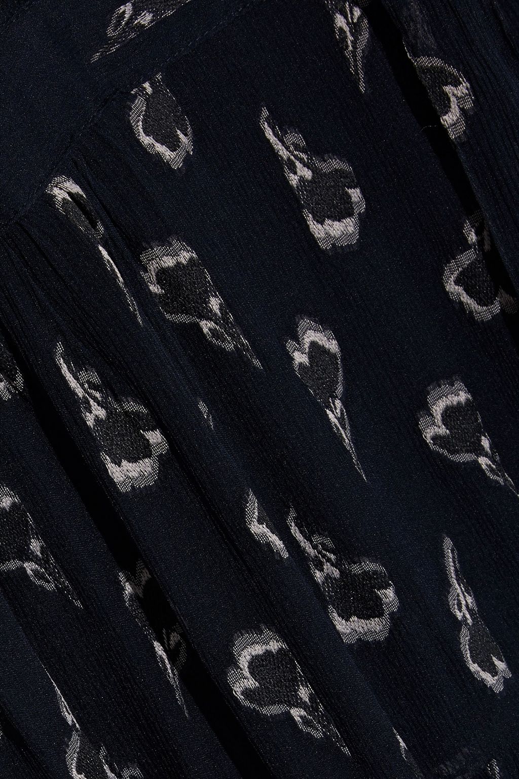 BA&SH Madonna fil coupé silk-blend georgette maxi wrap dress