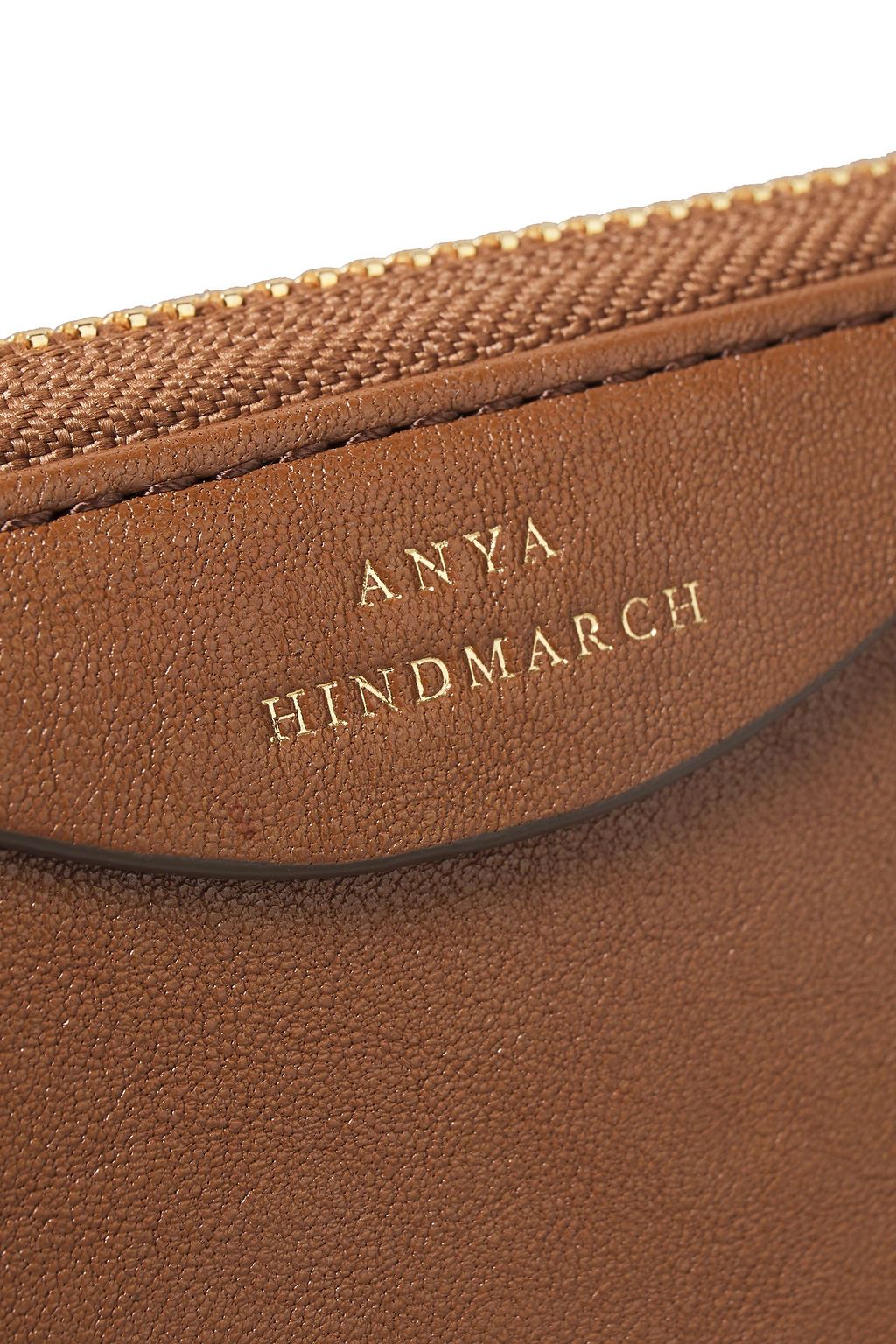 ANYA HINDMARCH Studded textured-leather continental wallet