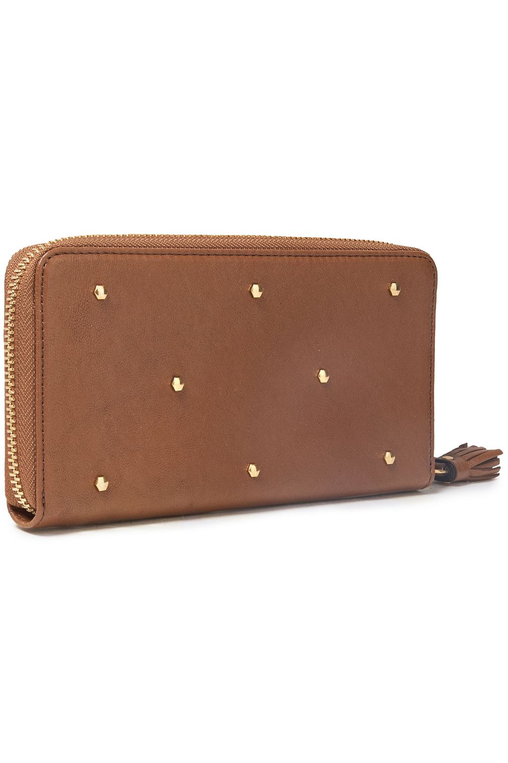 ANYA HINDMARCH Studded textured-leather continental wallet