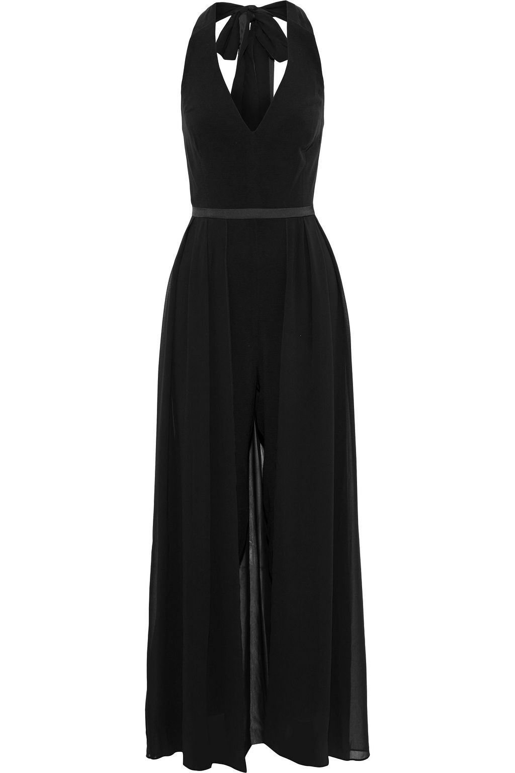 Pleated chiffon jumpsuit Clearance