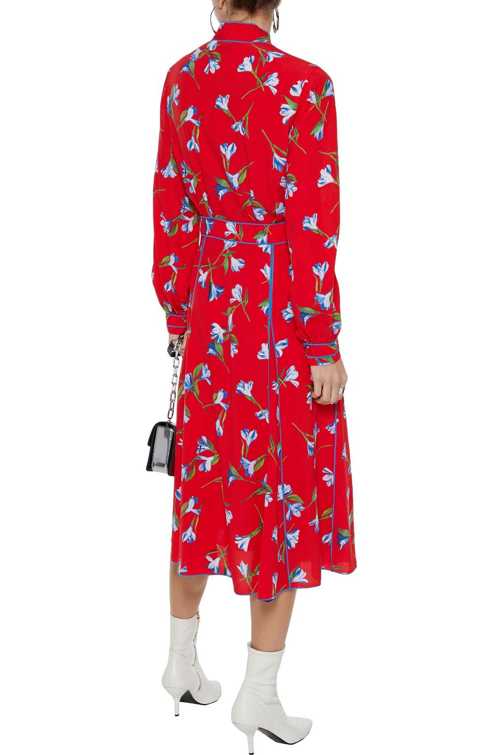 RAG & BONE Hugo floral-print crepe midi wrap dress