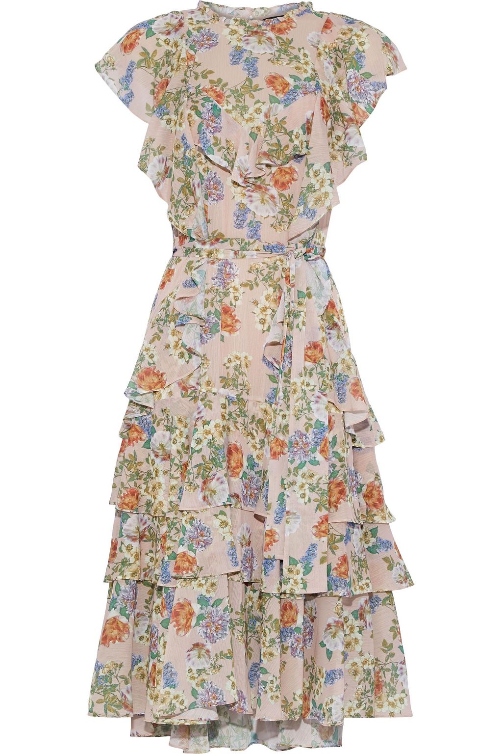 floral georgette dress