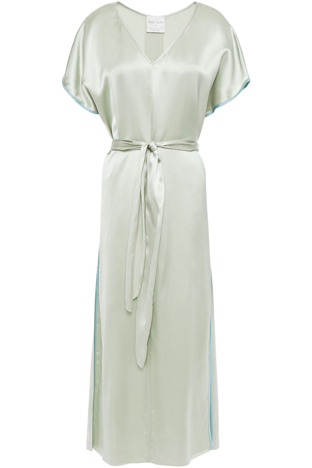 sage green silk dress