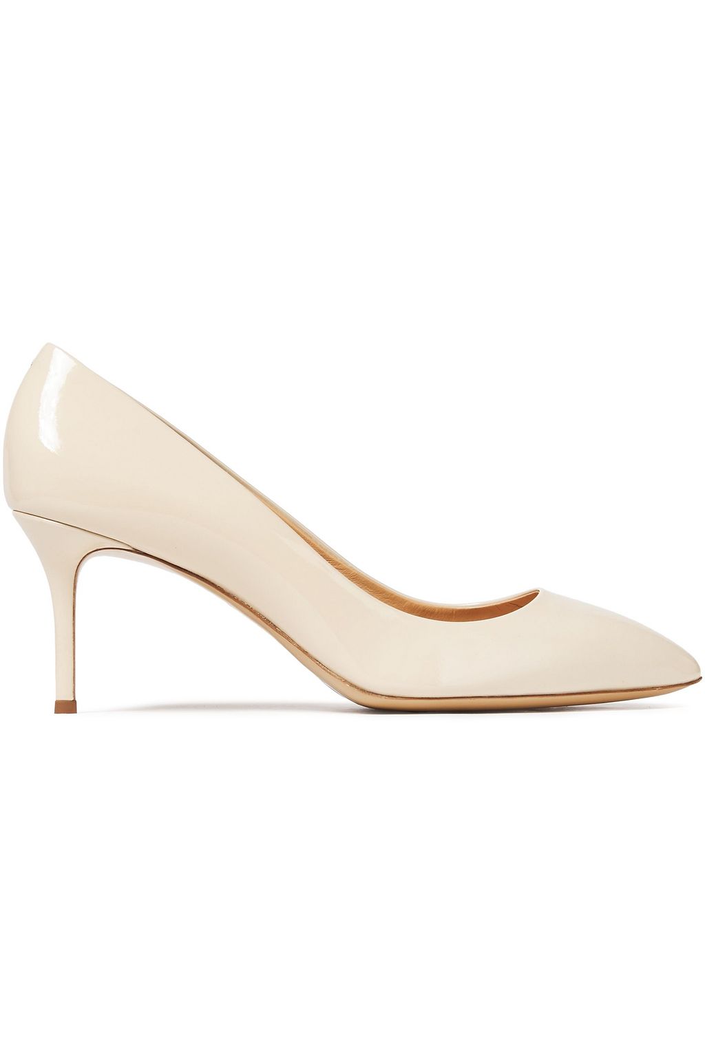cream mid heel shoes
