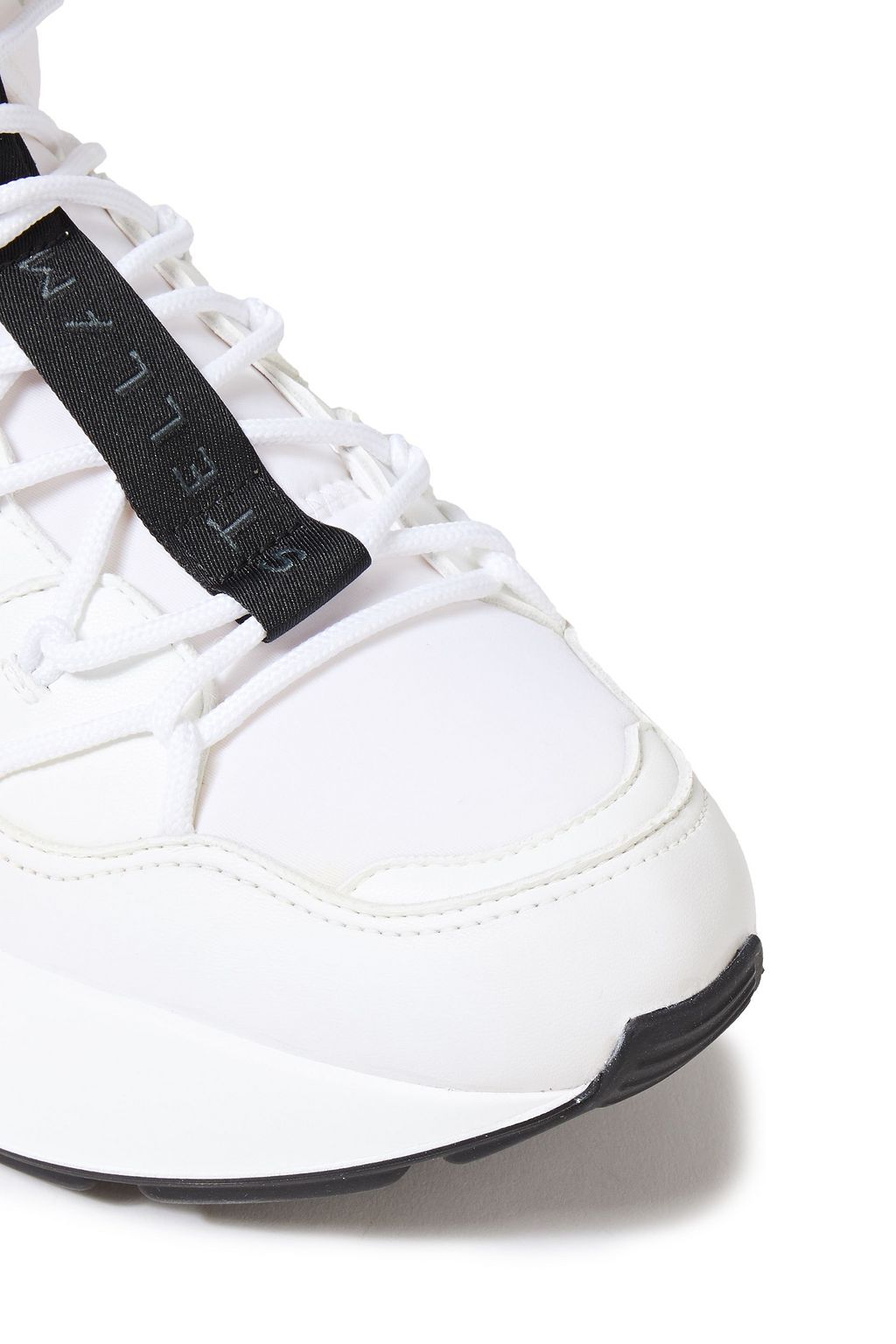 STELLA MCCARTNEY Faux leather and neoprene high-top sneakers