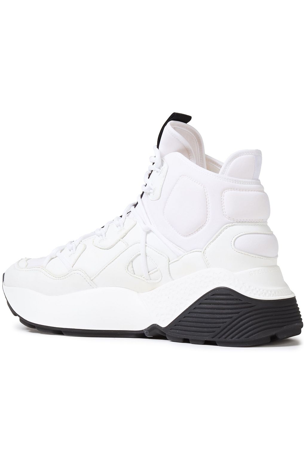 STELLA MCCARTNEY Faux leather and neoprene high-top sneakers