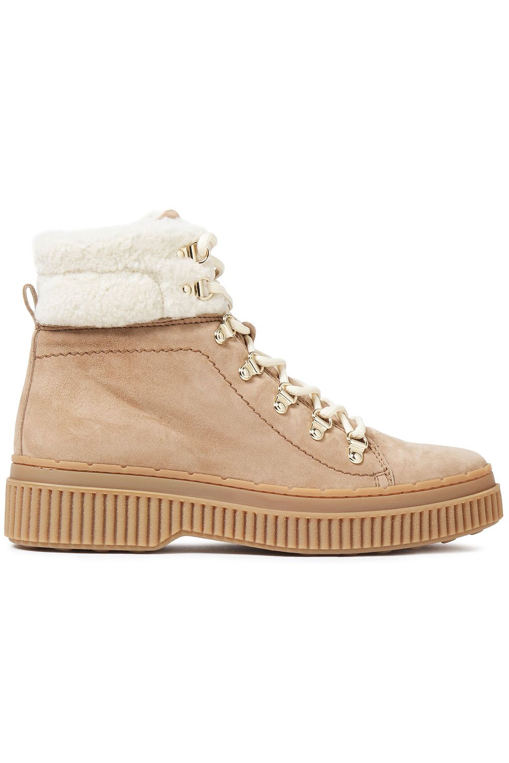 taupe combat boots